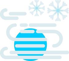 Arctic Winds Flat Element Style vector