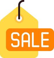 Sale Tag Flat Element Style vector