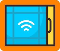Smart Window Sensor Flat Element Style vector