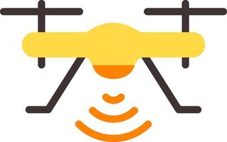 Drone Flat Element Style vector