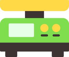 Electronic Scale Flat Element Style vector