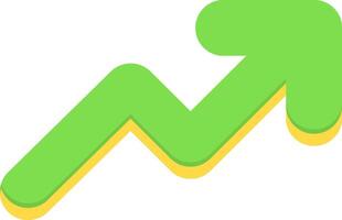 Trending Up Flat Element Style vector