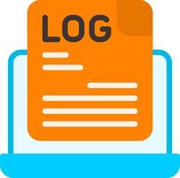 Logs Flat Element Style vector