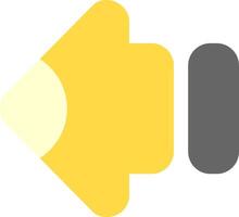 Arrow Backward Flat Element Style vector