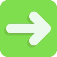 Arrow Square Right Flat Element Style vector