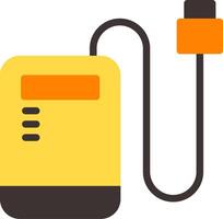 Portable Charger Flat Element Style vector
