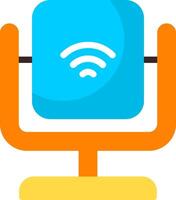 Smart Mirror Flat Element Style vector