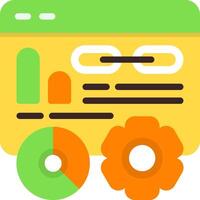 Link Metrics Flat Element Style vector