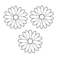 Simple black and white minimal line sketch. vector
