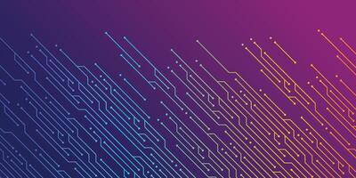DIAGONAL CHROMATIC CIRCUIT OF TECHNOLOGY BACKGROUND WITH TOP COPY SPACE vector