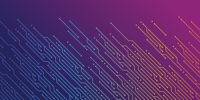 DIAGONAL CHROMATIC CIRCUIT OF TECHNOLOGY BACKGROUND WITH TOP COPY SPACE