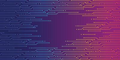 CHROMATIC CIRCUIT OF TECHNOLOGY BACKGROUND WITH MIDDLE COPY SPACE vector