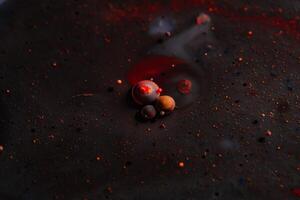 Abstract photography of bubbles. Macro world, macro space. photo