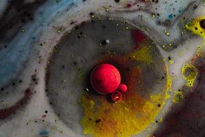 Abstract photography of bubbles. Macro world, macro space. photo