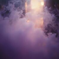Smoke billowing from a building in the background photo