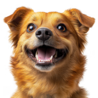 A dog is smiling png