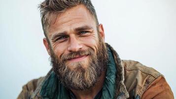A man with a beard and a smile photo