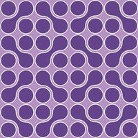 A purple and white pattern with circles vector