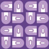 Purple and white geometric shapes on a purple background vector