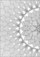 Relaxing Abstract Background Page For Adult Coloring vector