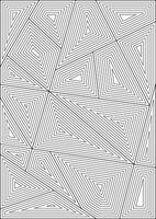 Adult Coloring Page Triangle And Rectangle Pattern vector