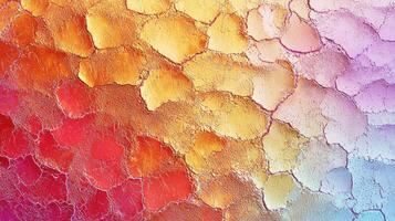 A colorful abstract painting of a rainbow photo