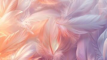 A close up of a bunch of white feathers photo