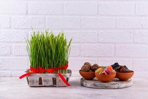 Traditional Azerbaijan spring holiday Novruz concept photo