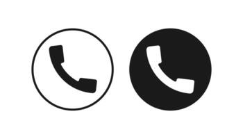 Call icon flat design vector
