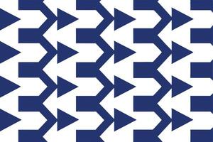 Abstract navy blue arrow pattern on white background vector