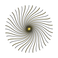 Abstract Spiral Line Art With Symmetrical Swirl Pattern png
