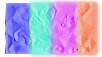 Colorful Low Poly Crumpled Paper Texture With Gradient Abstract Geometric 3D Surface png