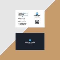 Modern Minimalist Business Card Design Template vector