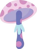 Cute Magical Mushroom with Soft Glow vector