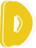 Playful Letter D vector