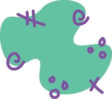 Blue Artistic Pattern Shape vector