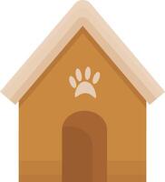 Doghouse with Paw Print vector