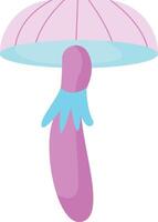 Floating Mystical Mushroom vector