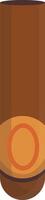 Single Cigar with Wrapper vector