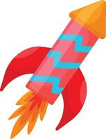 Twisting Firework Rocket vector