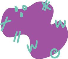 Playful Doodle Blob vector