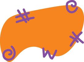 Orange Freeform Blob vector