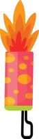 Firework Candle with Wick vector