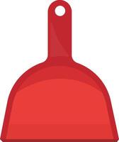 Red Dustpan for Quick Cleanup vector