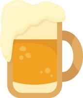 Beer Mug with Frothy Foam vector