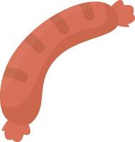 Grilled Sausage with Bite Mark vector