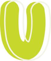 Playful Letter U vector