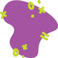 Neon Blob with Shapes vector