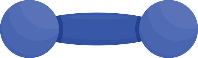 Blue Exercise Small Dumbbell vector