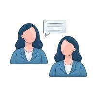 Illustration of Interview vector
